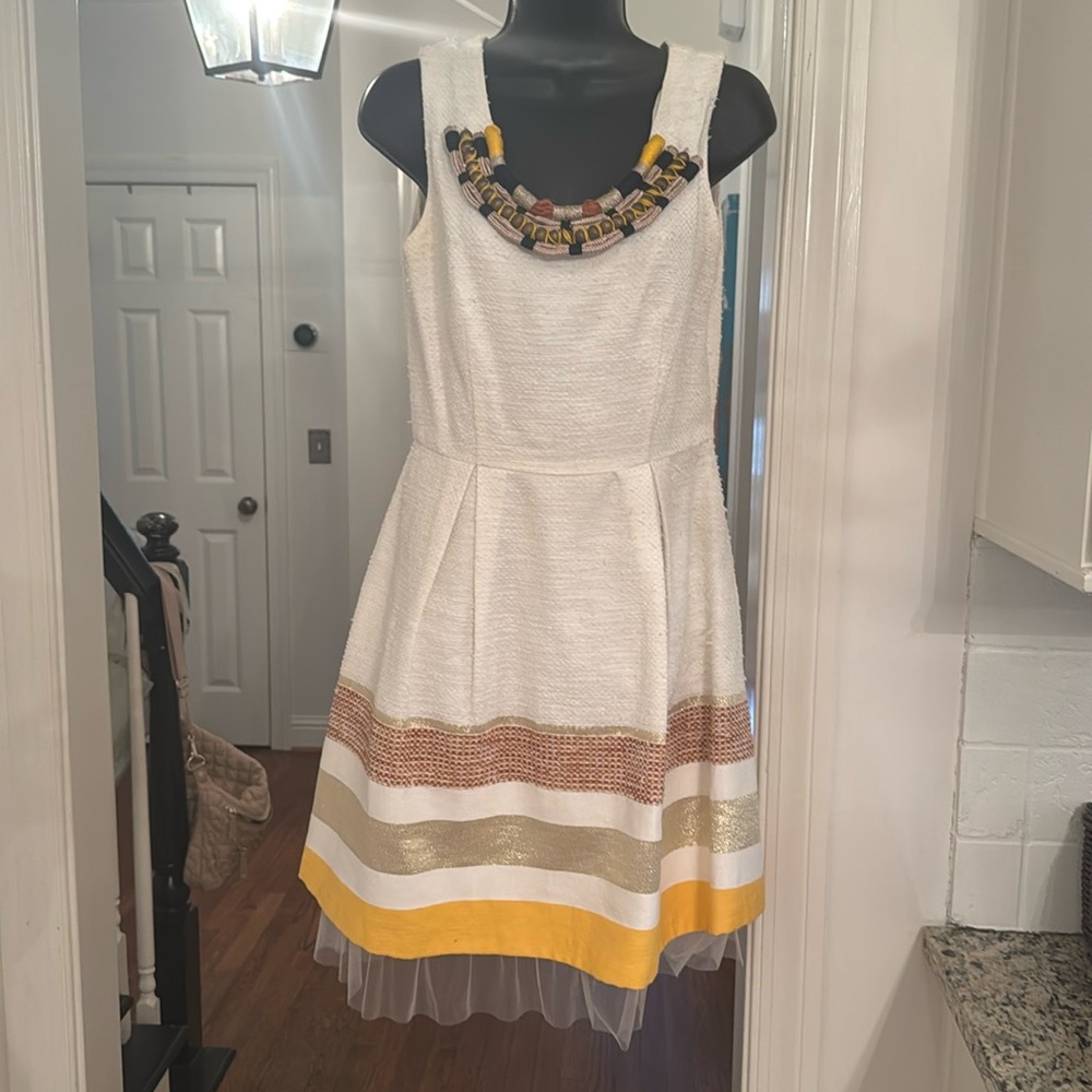 Troubadour gold tone dress